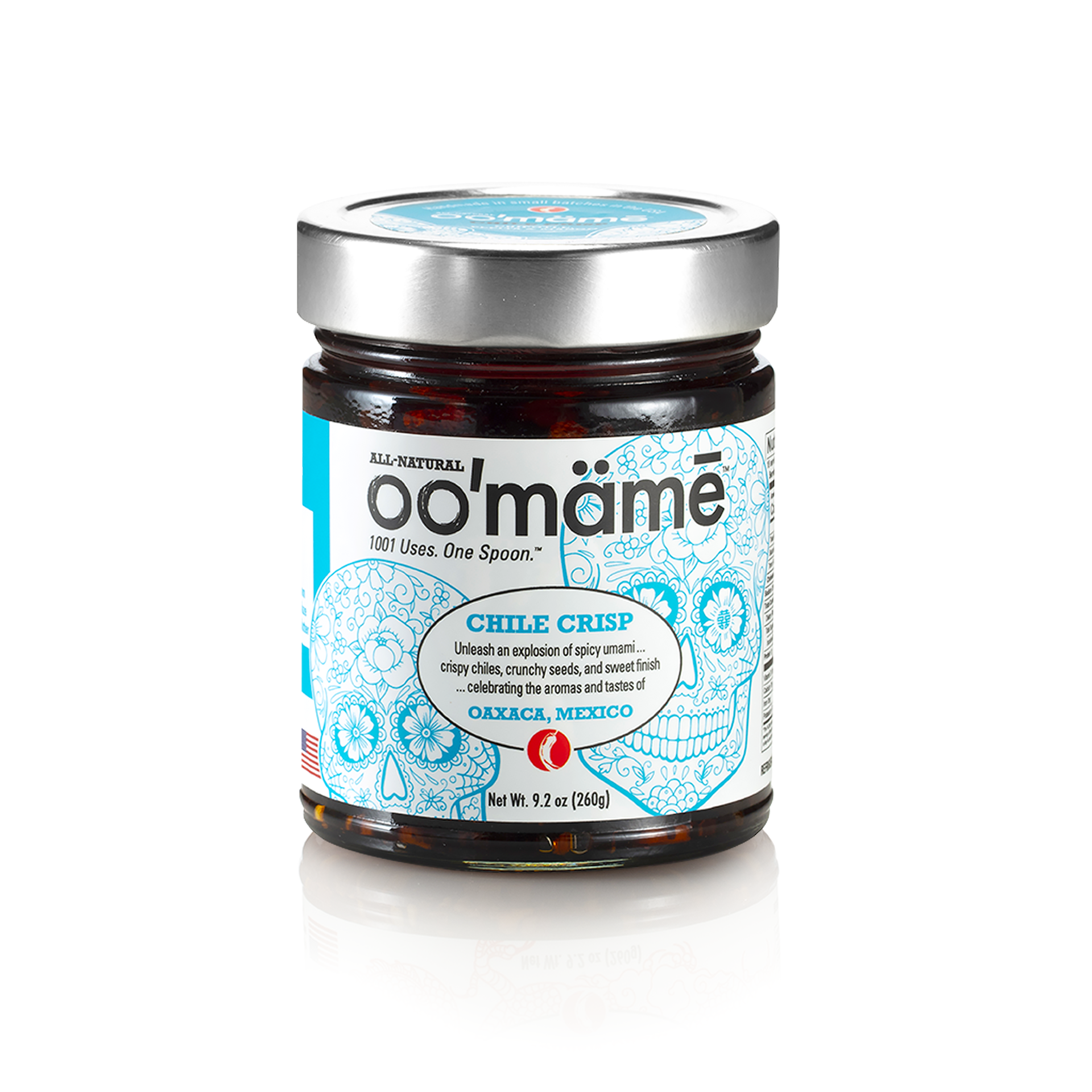 Jar of oo’mämē Mexican Chile Crisp