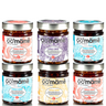 Six jars of Jars of oo’mämē Global Chile Crisp, including two jars of Chinese, 2 jars of Mexican, one jar each of Indian and Moroccan Chile Crisp